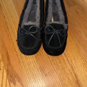 UGG Women's Black Moccasin Slippers